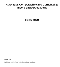 Image of Automata, Computability and Complexity: Theory and Applications