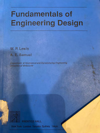 Image of Fundamentals of Engineering Design