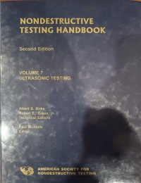 Image of NONDESTRUCTIVE TESTING HANDBOOK